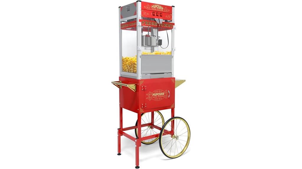 popcorn machine with cart