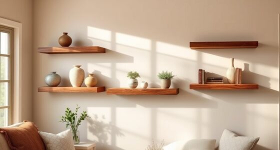 rustic floating shelves collection