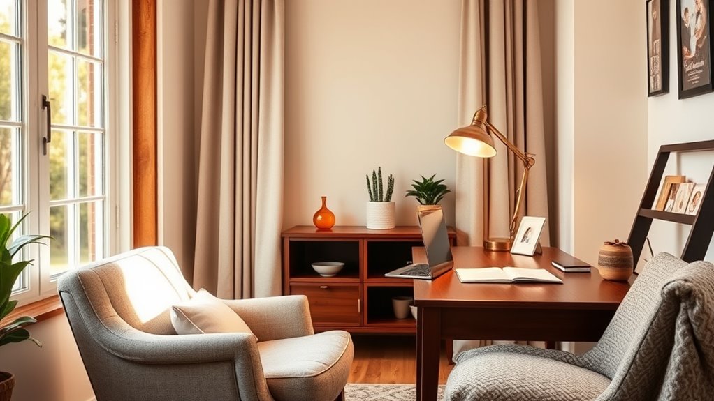 senior friendly home office setup