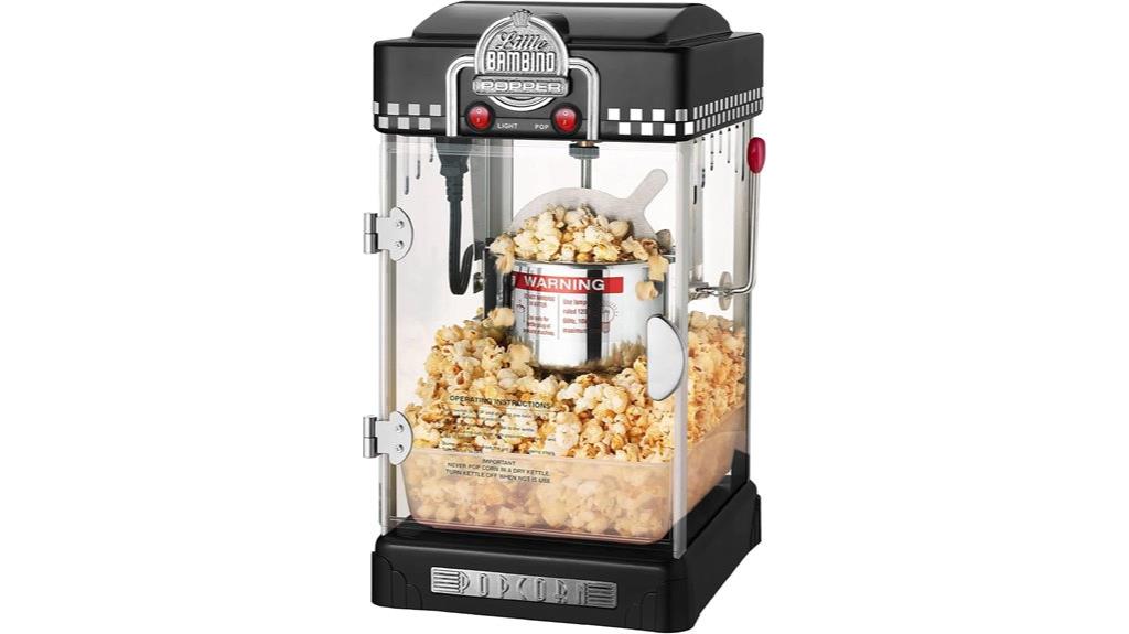 small black popcorn machine
