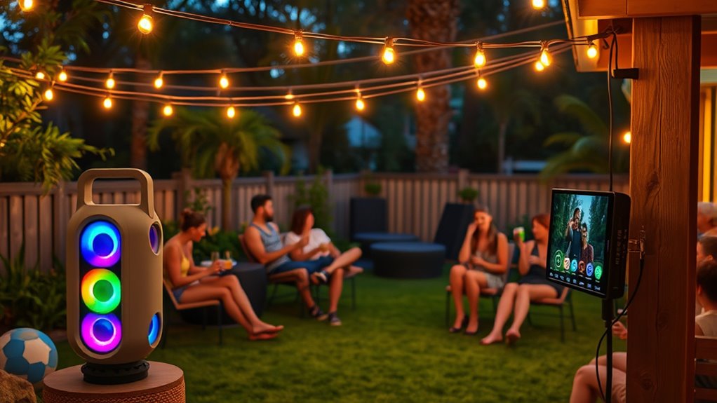 smart outdoor party enhancements