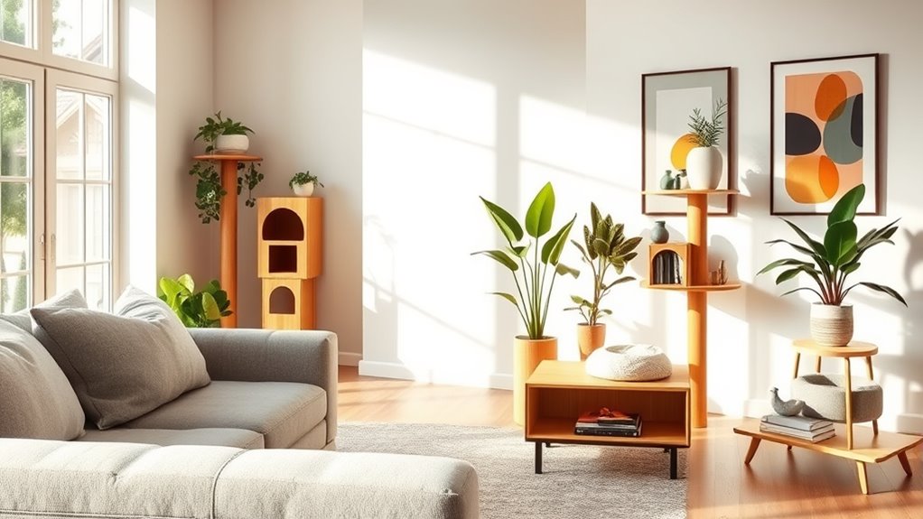 stylish pet furniture integration