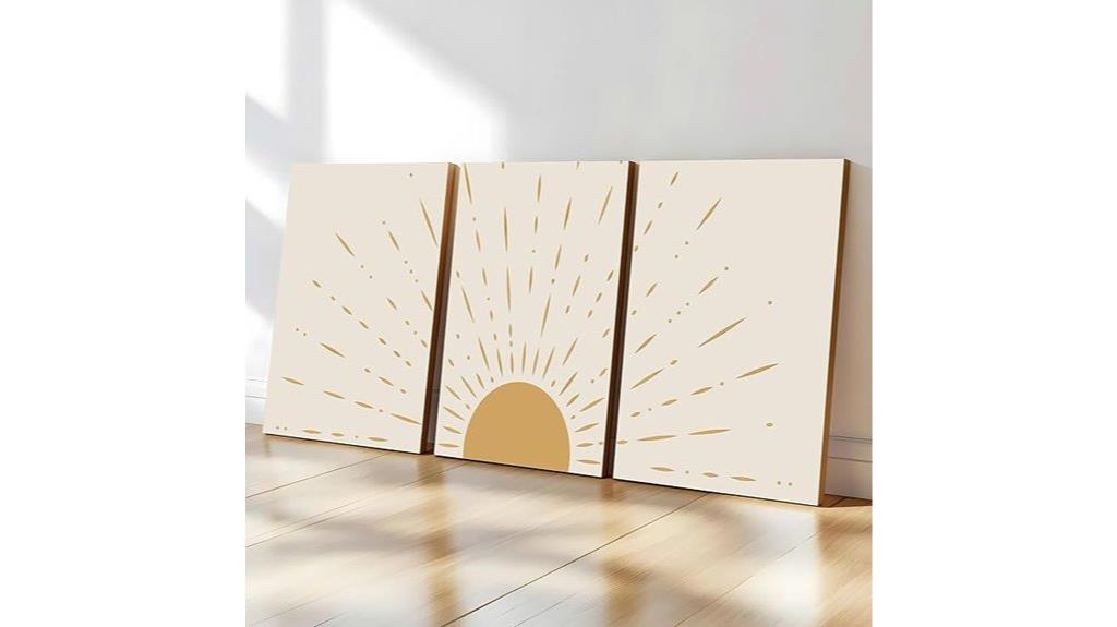 sun boho wall art