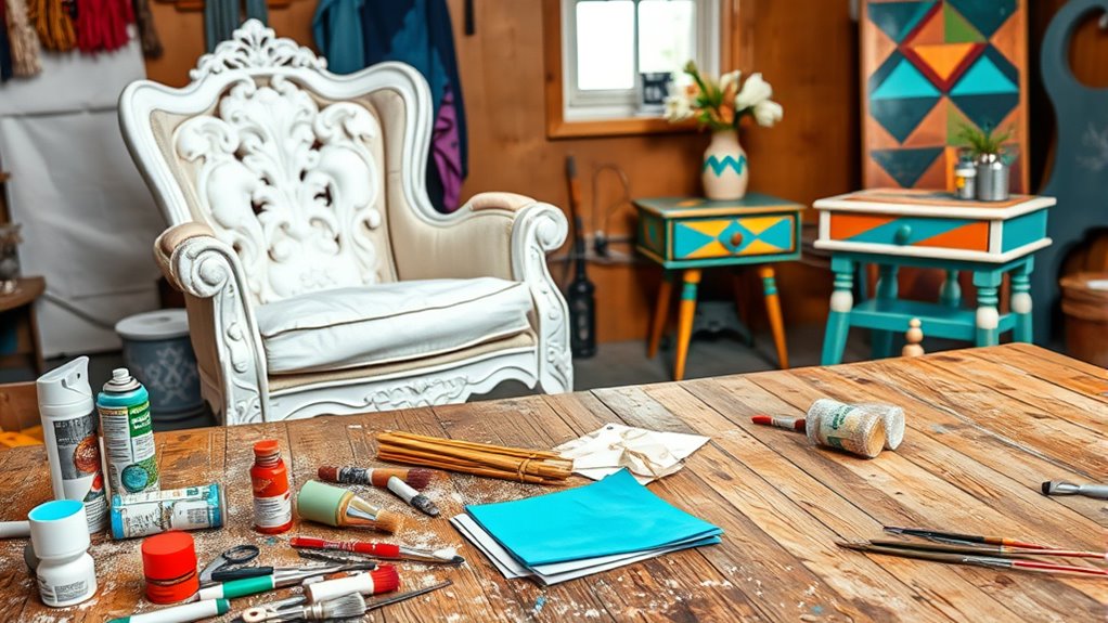 transform furniture with paint
