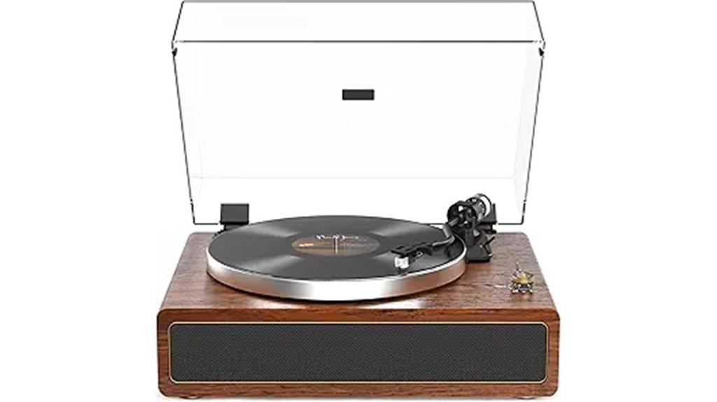 turntable with built in speakers