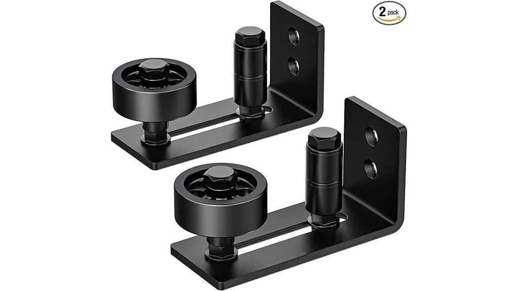 two piece barn door guide