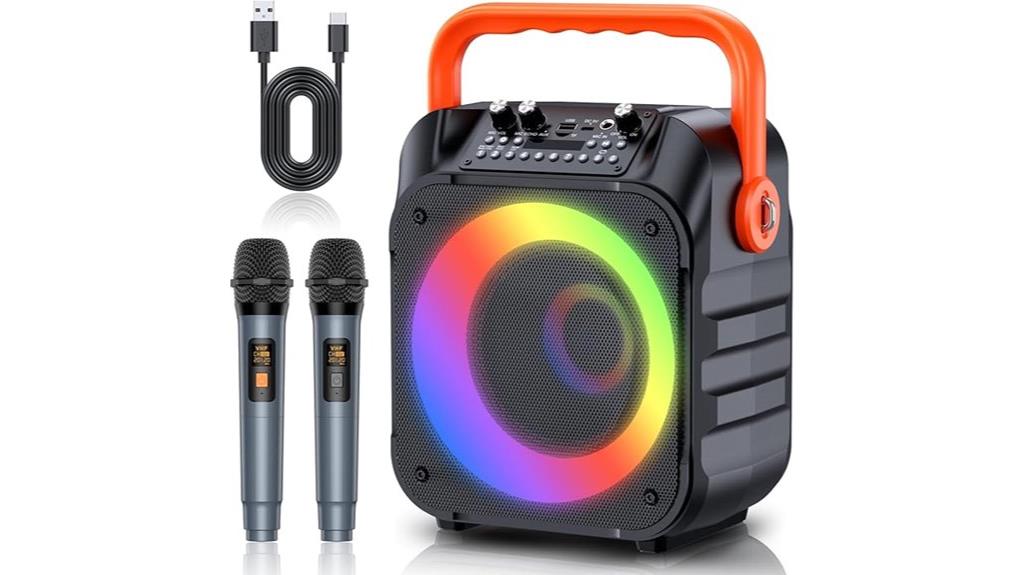 wireless microphone karaoke system