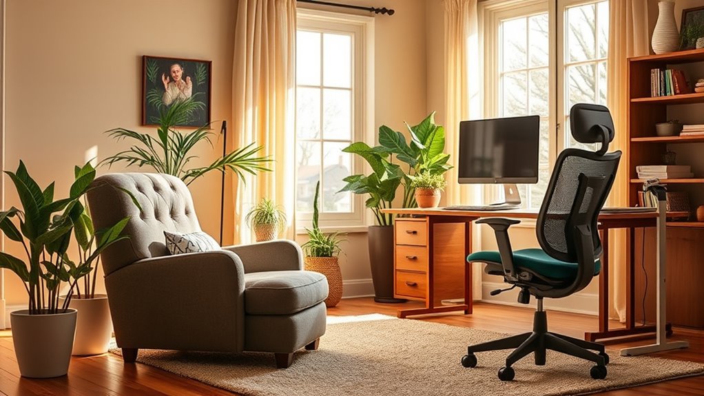 adjustable ergonomic home workspace