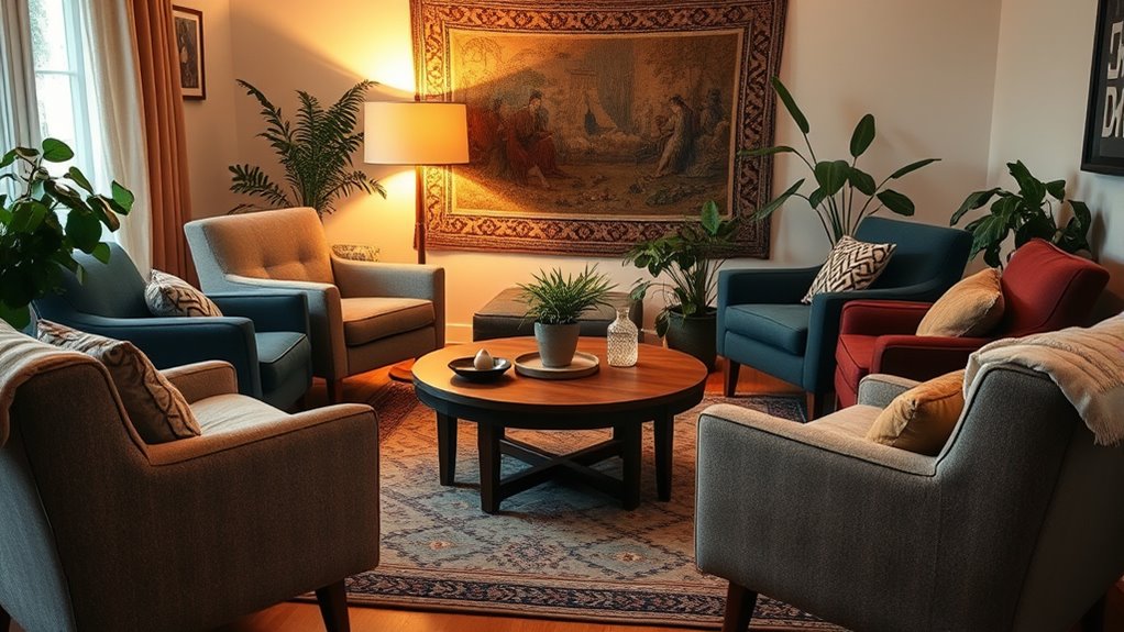 arrange furniture for conversations