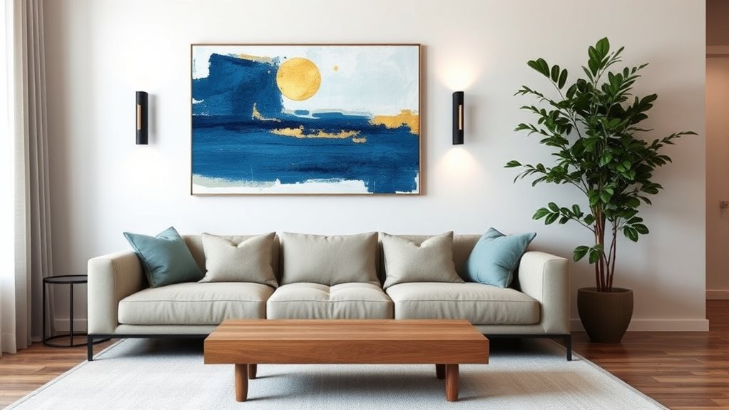 artwork furniture lighting harmony