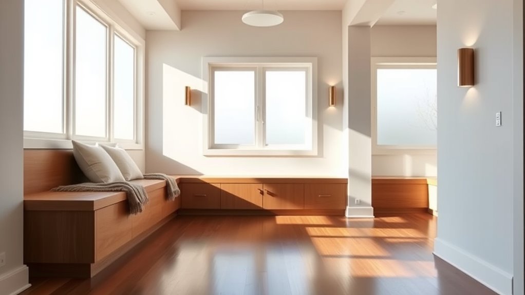 built in seats for relaxation