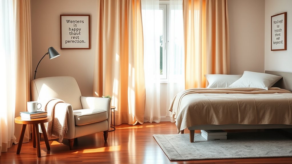 comfortable private caregiver room