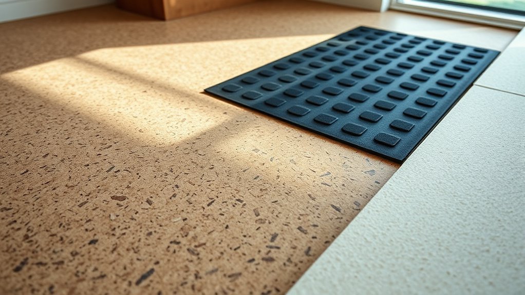 cork rubber foam floors