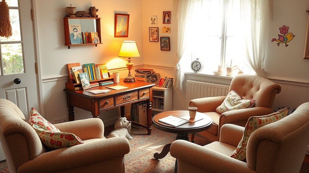 cozy creative focused space