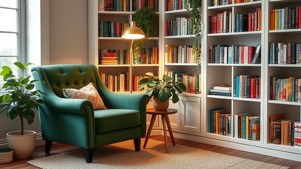 create comfortable reading nook