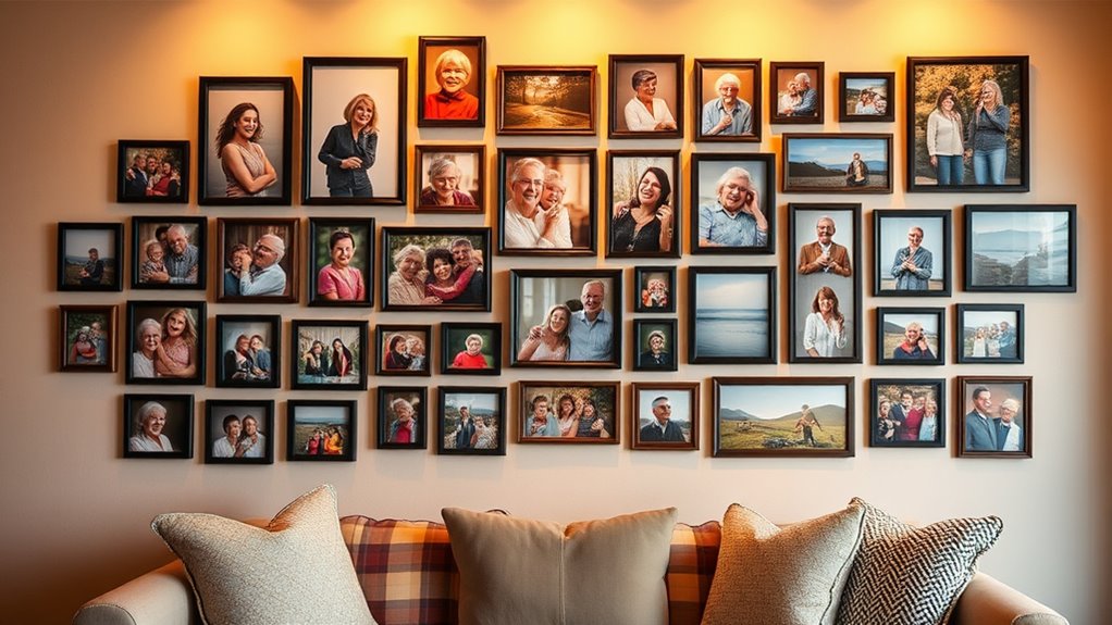 create personalized memory wall