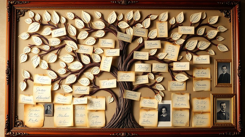 creative family tree wall
