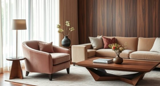 harmonious upholstered wooden mix