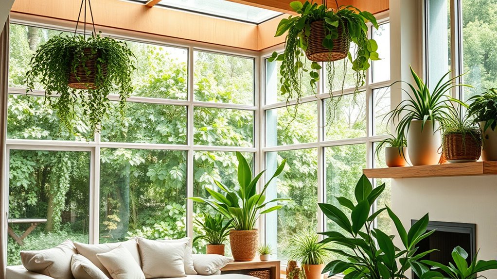 indoor plants and light