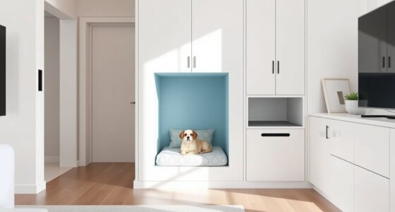 integrated pet nook design