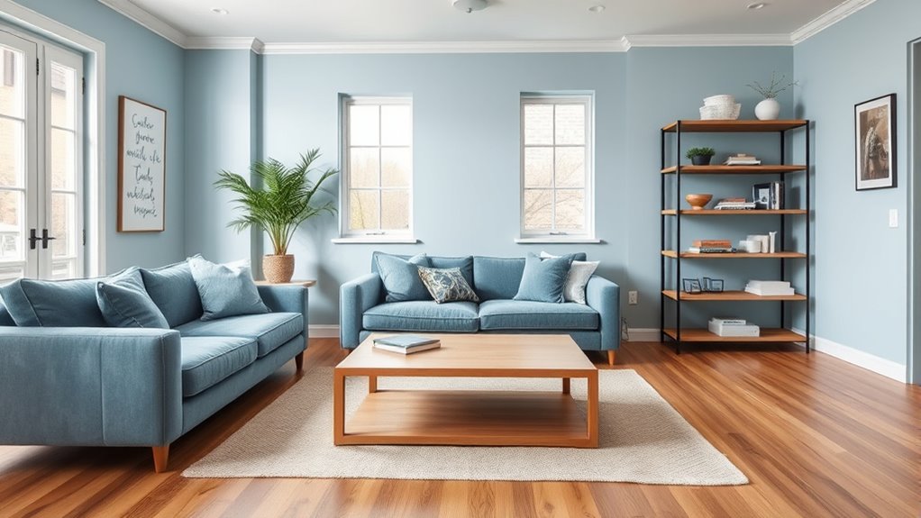 matching wall and furniture