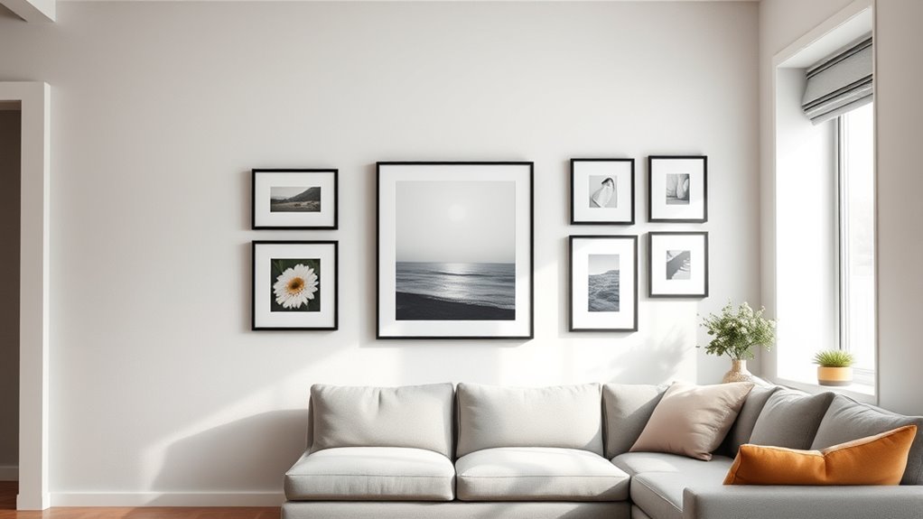 optimal art hanging height