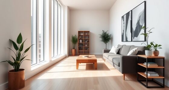 optimizing furniture in narrow rooms