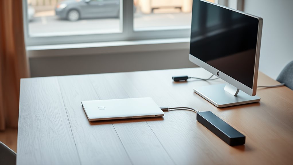 organize cables for productivity