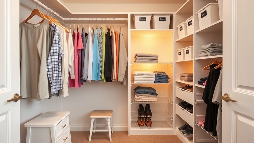 organized accessible closet storage