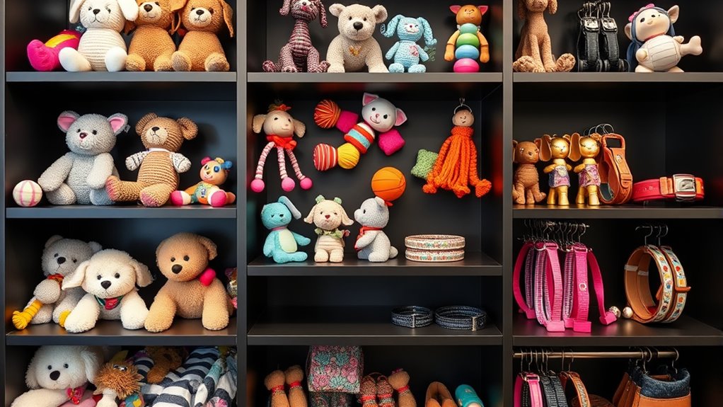 organized pet toy management