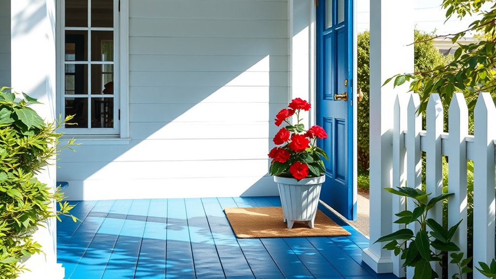 porch and fence painting