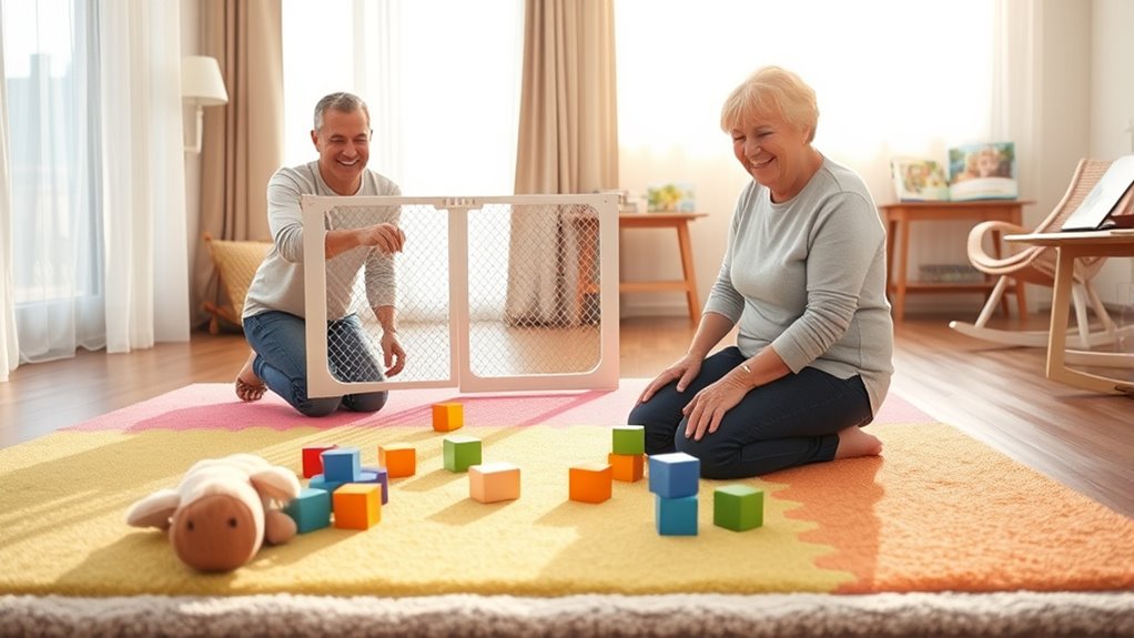 safe fun grandkid play area