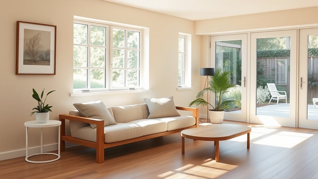 serene simple living decor