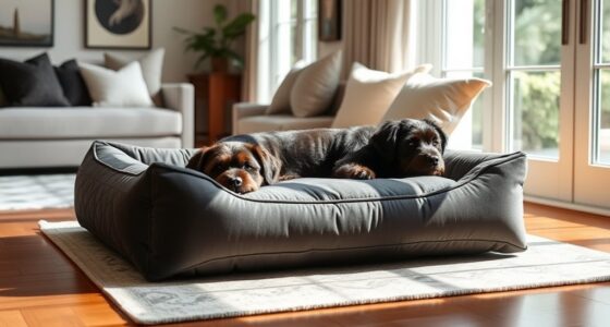 stylish matching dog beds