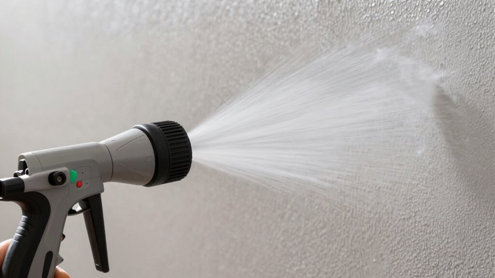 adjust spray technique and pressure