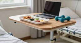 adjustable overbed table heights