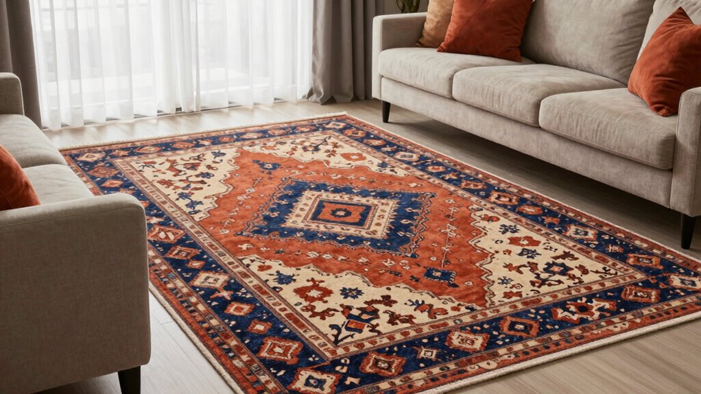 balance vibrant neutral textures