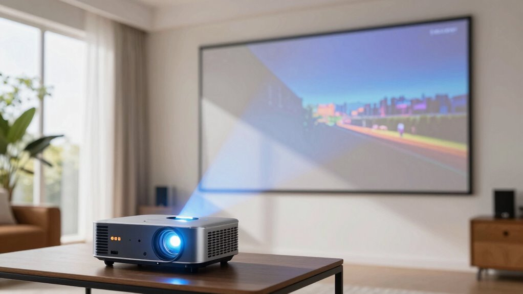 bright quiet laser projection