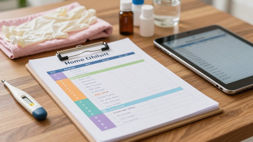 caregiver shift detailed checklist