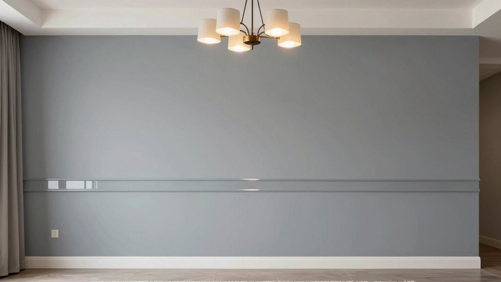 contrast in texture and finish