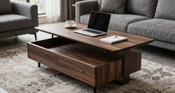 convertible lift top coffee table