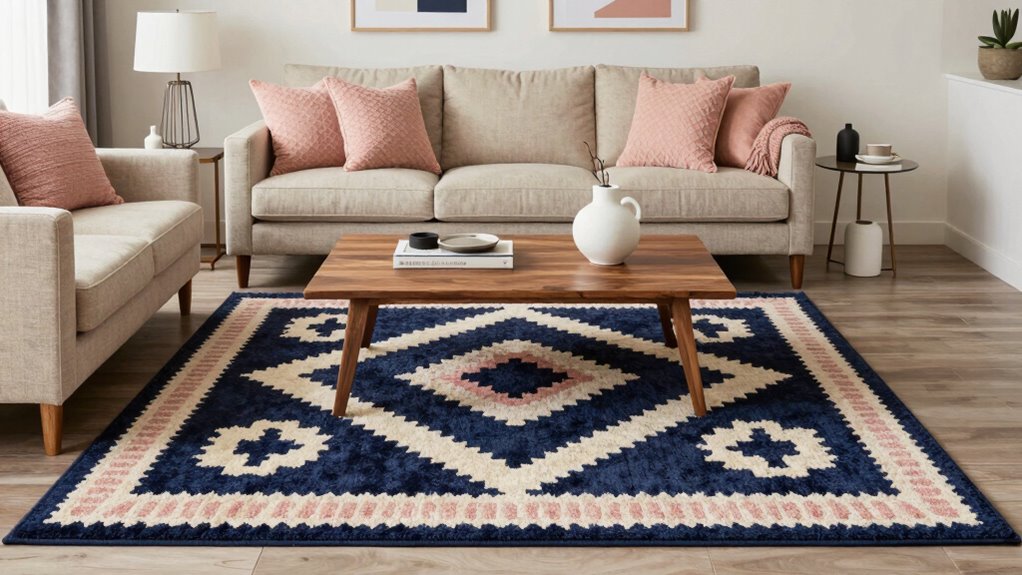 coordinated rug and decor