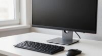 correct monitor placement minimizes glare