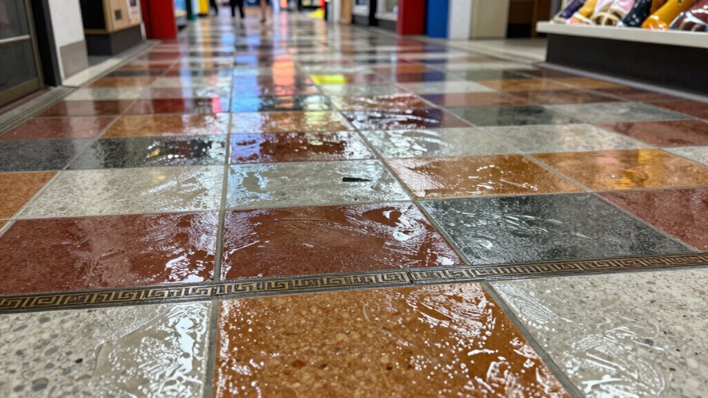 durable moisture resistant slip resistant finishes