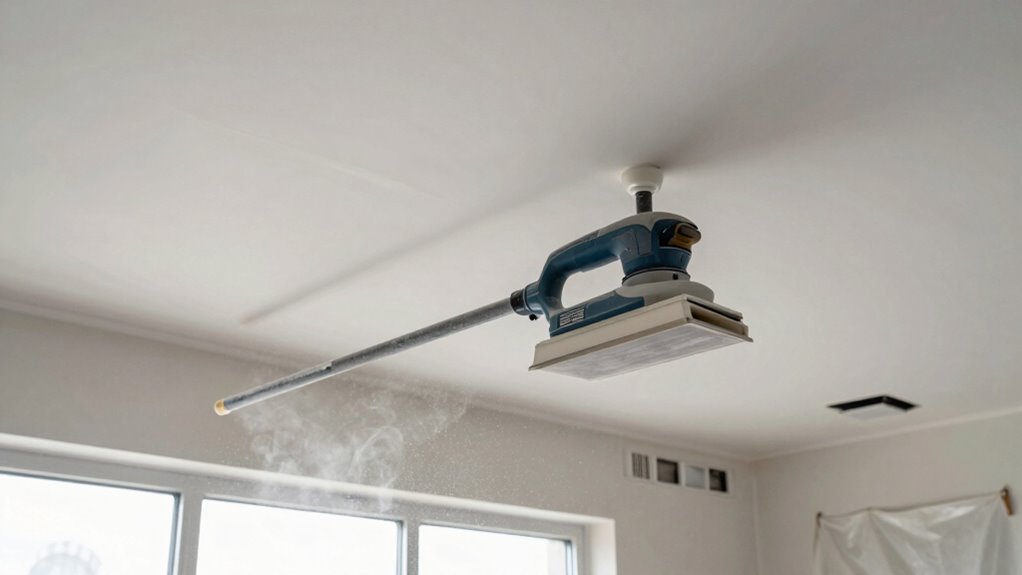 dust control during ceiling sanding