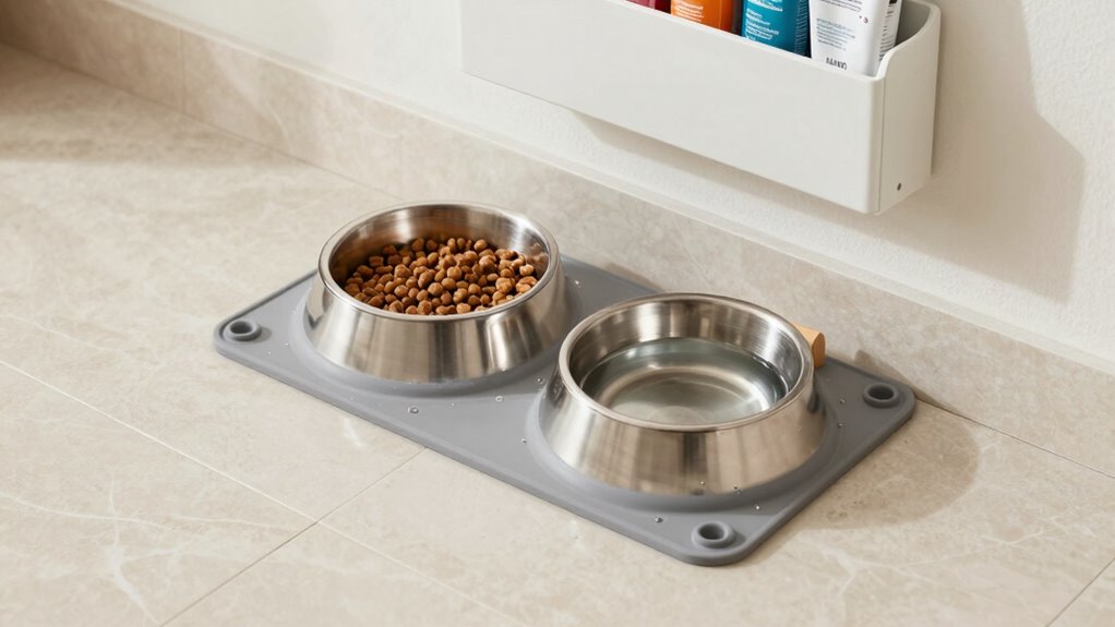 easy to clean feeding area