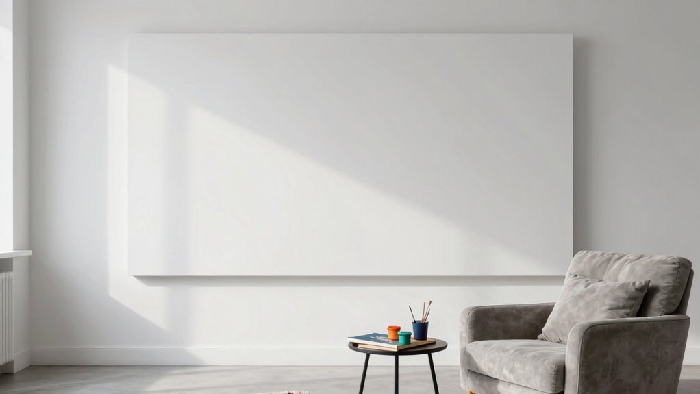 empty walls enhance emotional atmosphere