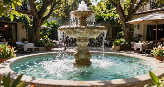 enhancing patios with water