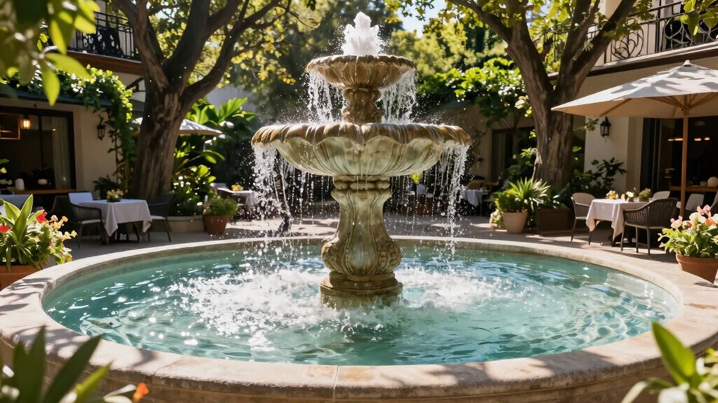 enhancing patios with water