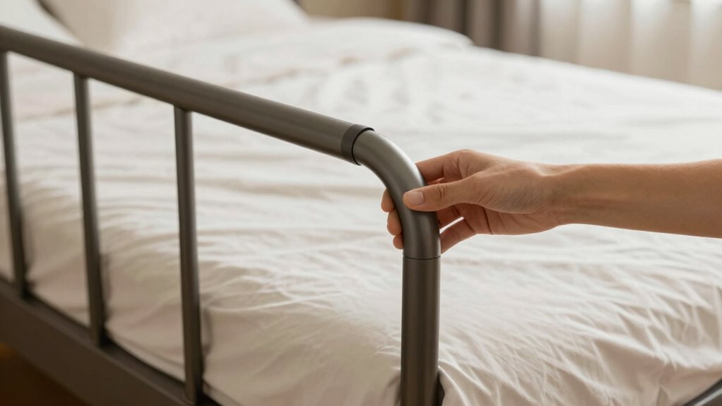 ensure bed rails fit securely